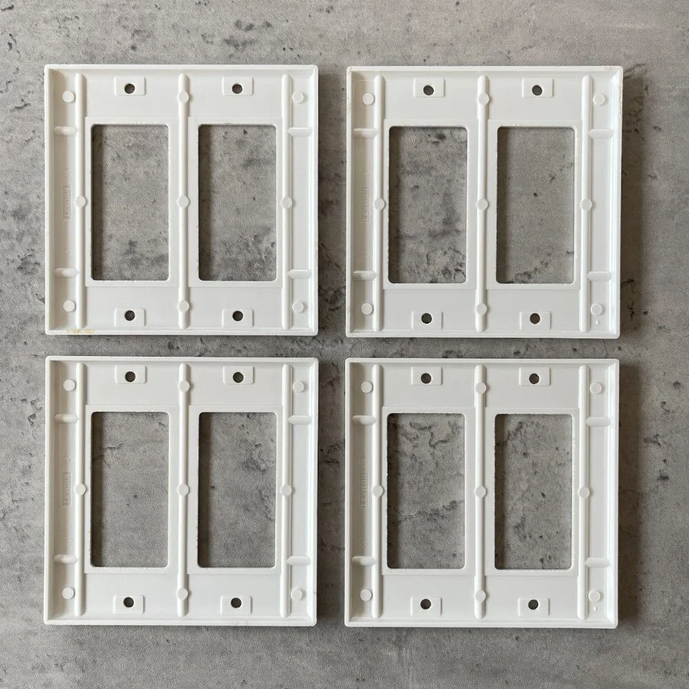 Pack of 4 Leviton 2-Gang GFCI Outlet Cover Plates